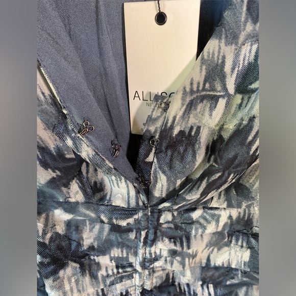 Allison New York Parker Blouse Charcoal Grey Small - Picture 6 of 10